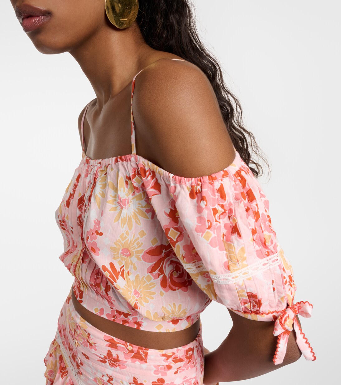 Bedrucktes Cropped-Top Bonny | Poupette St Barth