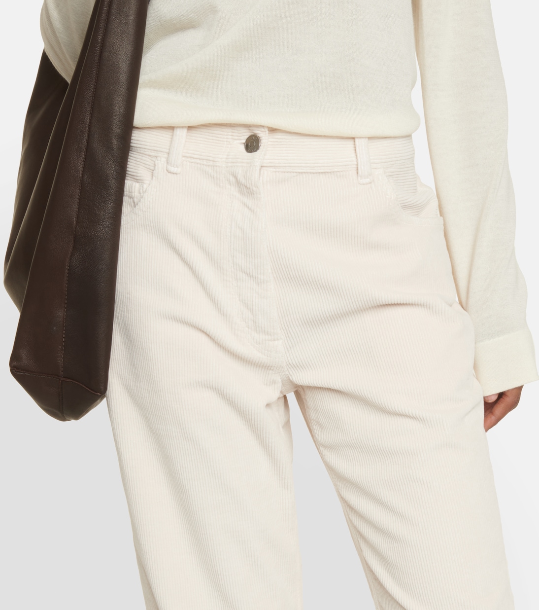 Pantalon évasé Dan en velours côtelé | The Row