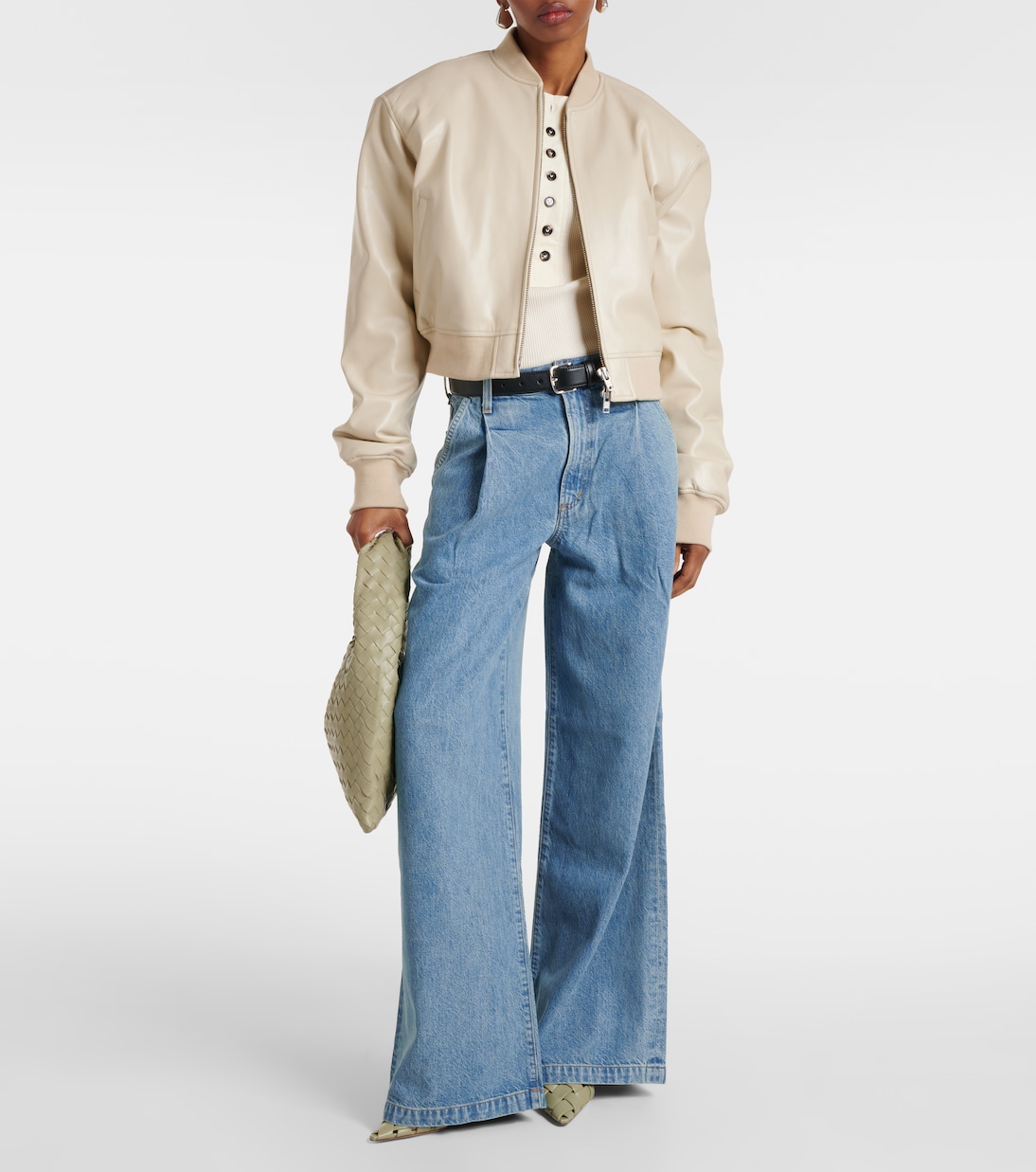 Mid-Rise Wide-Leg Jeans Ellis | Agolde