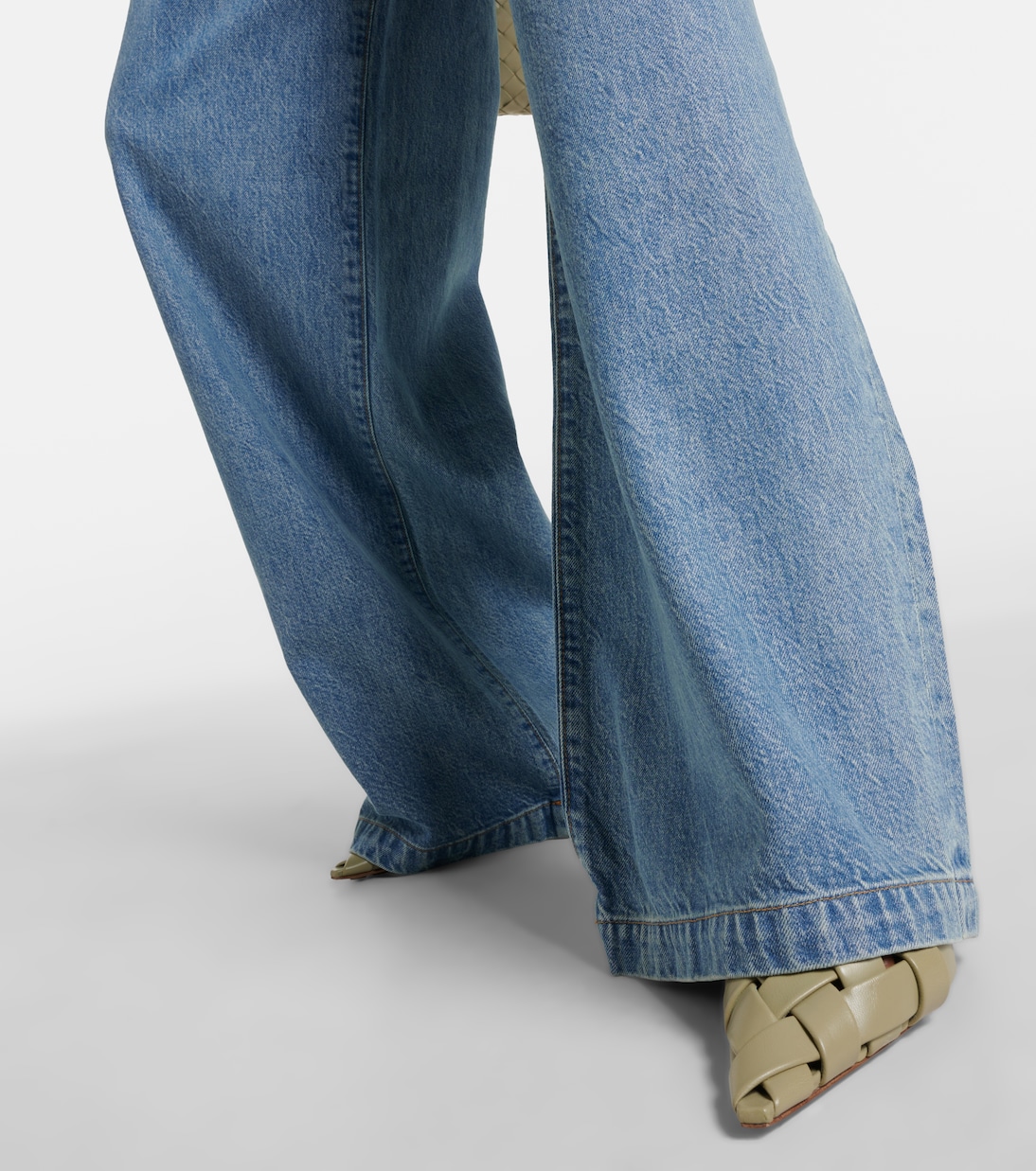 Mid-Rise Wide-Leg Jeans Ellis | Agolde