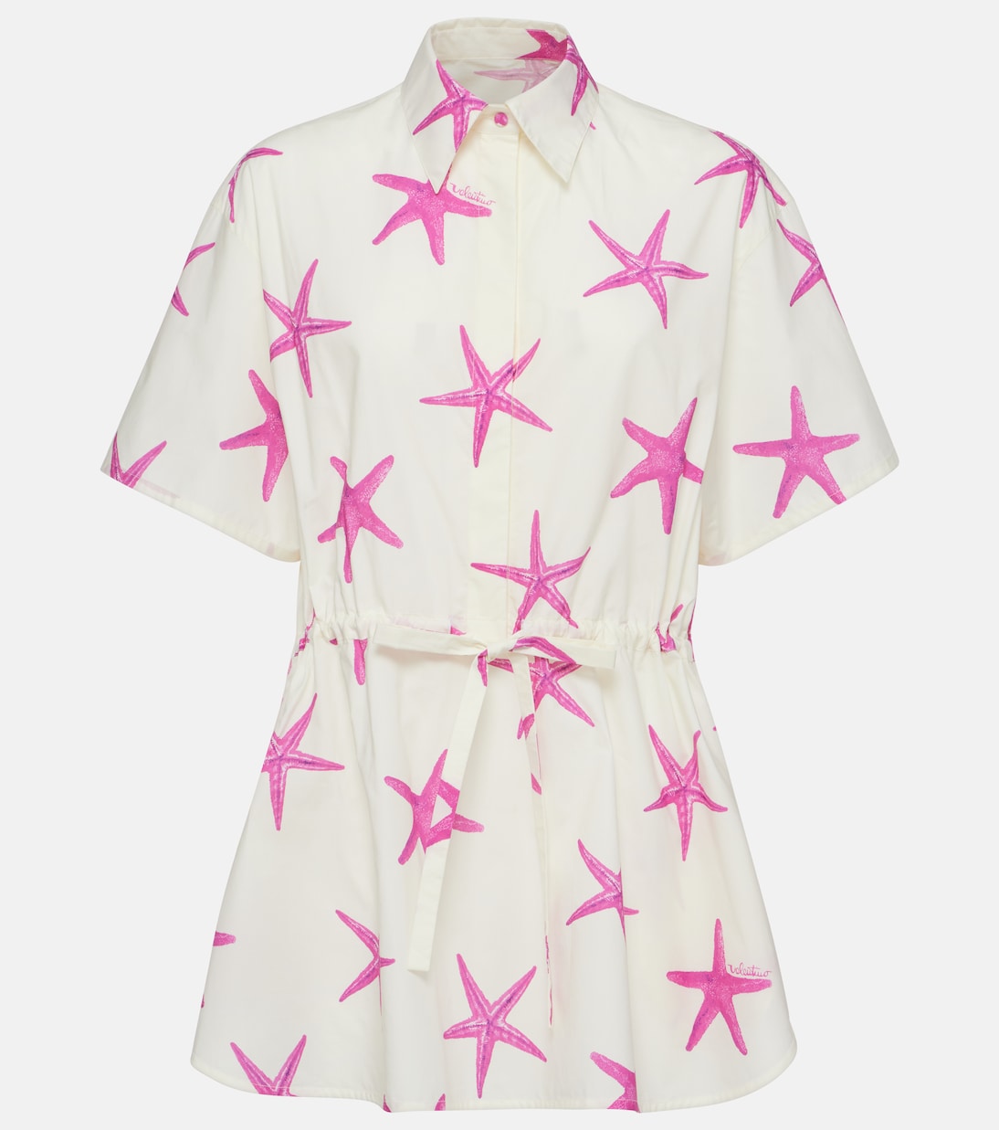 Starfish cotton poplin minidress | Valentino