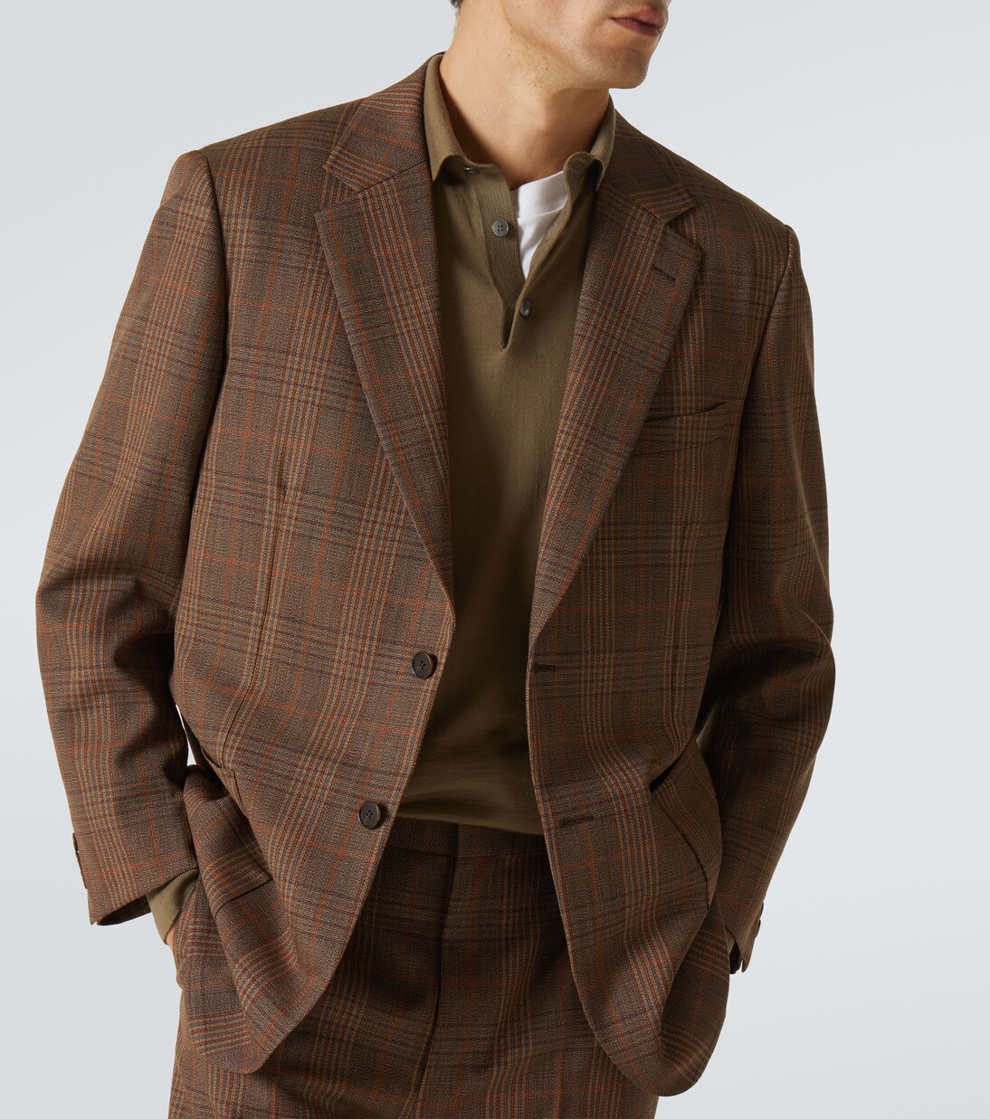 Prince of Wales wool blazer | Auralee