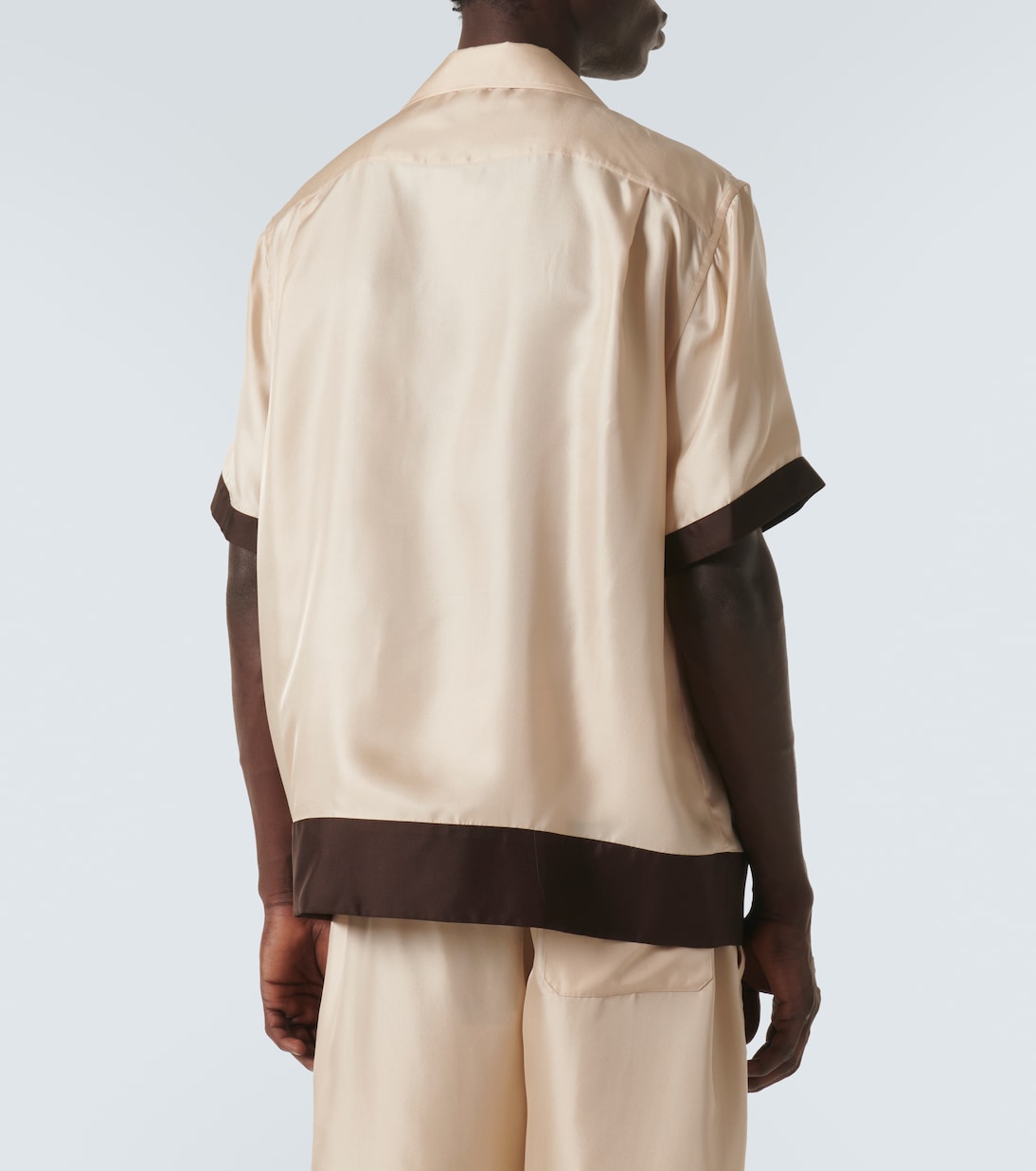 Logo silk twill bowling shirt | Dolce&Gabbana