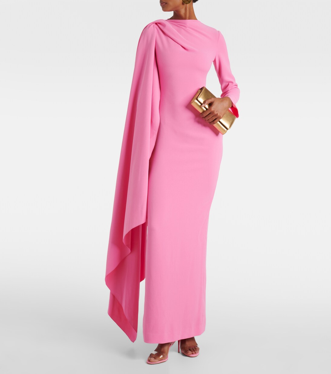 Lydia垂褶长礼服 | Solace London