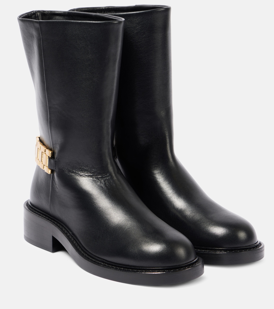 Verzierte Ankle Boots aus Leder | Victoria Beckham