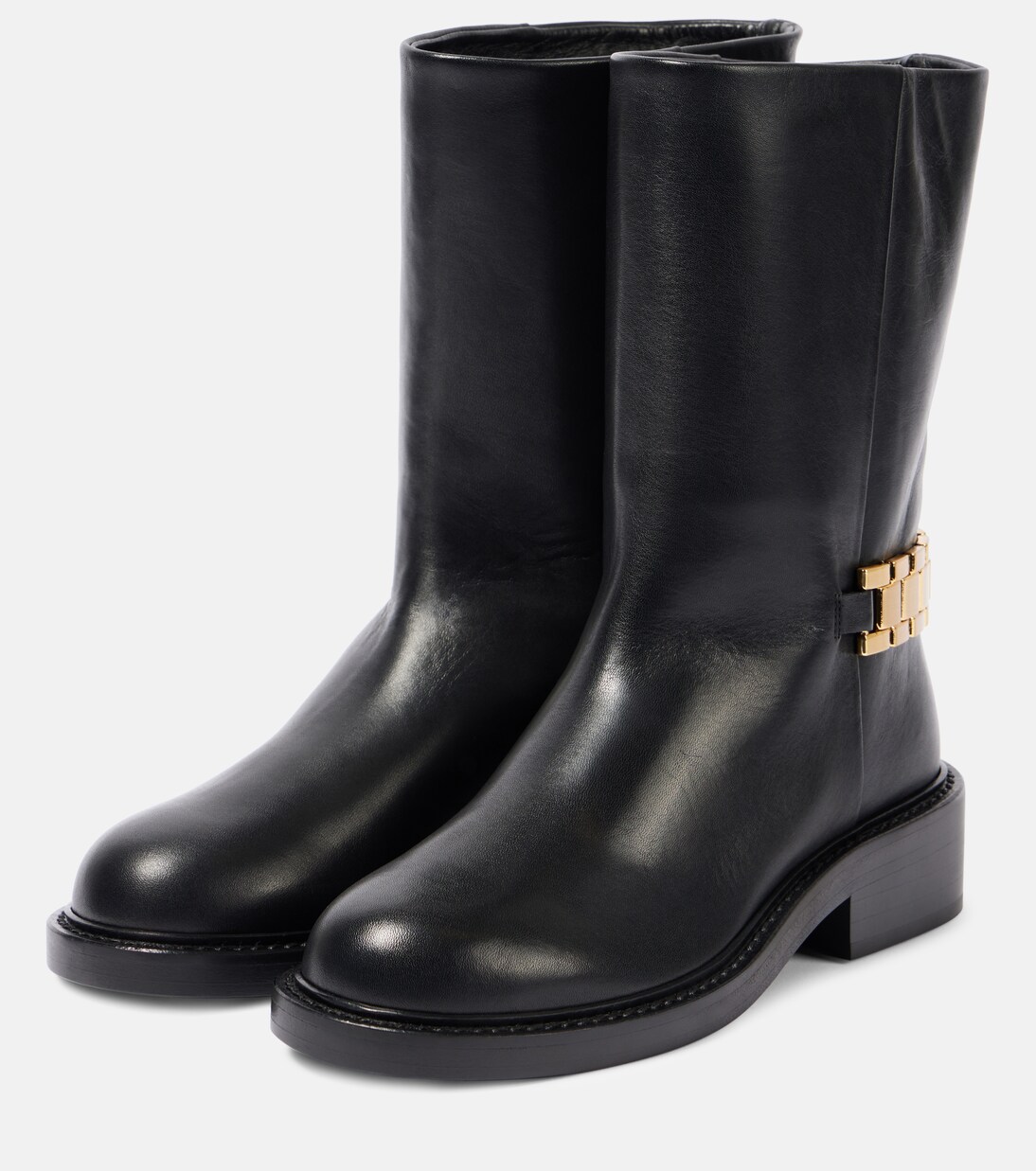 Verzierte Ankle Boots aus Leder | Victoria Beckham