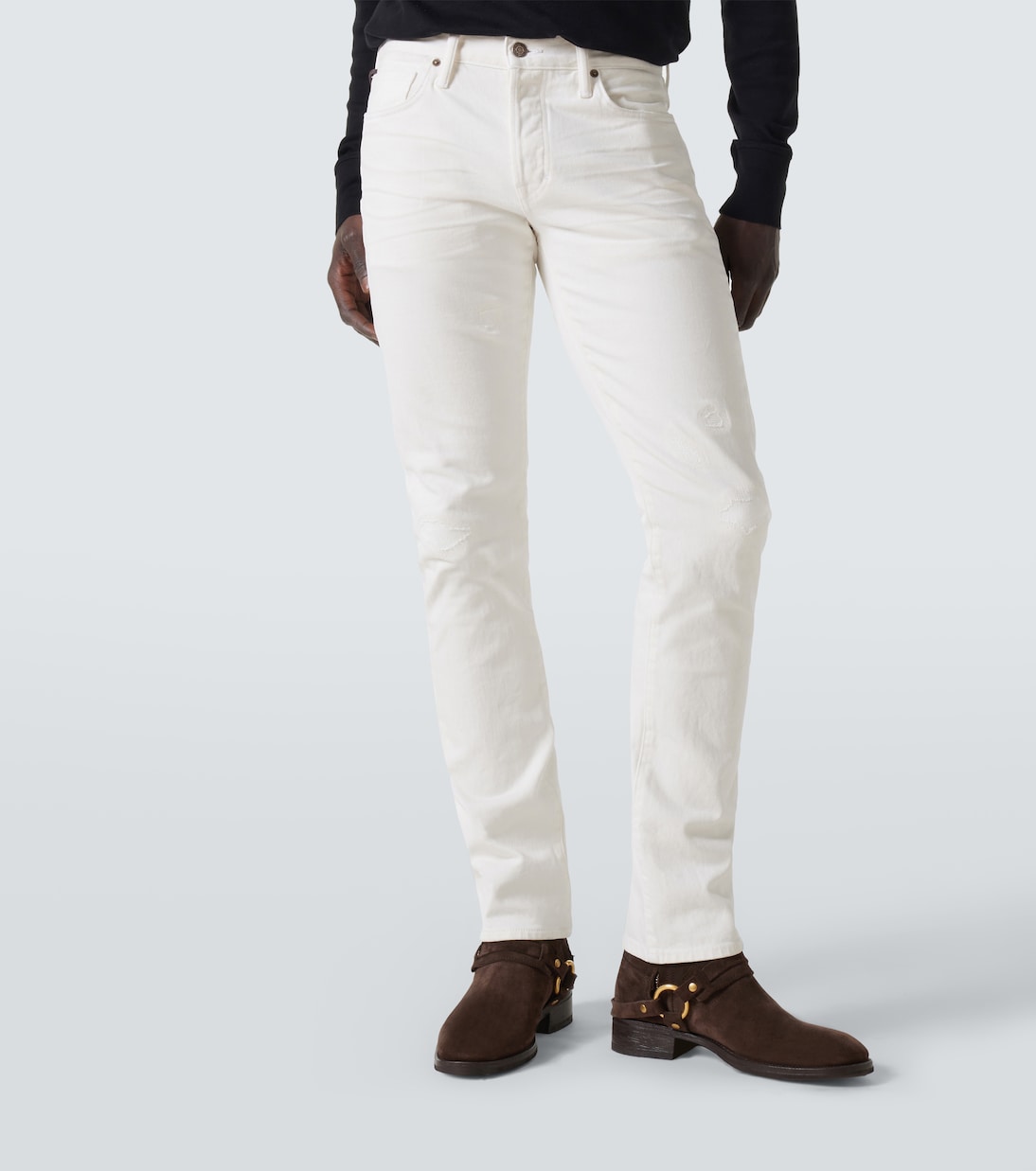 Jeans slim con efecto desgastado | Tom Ford