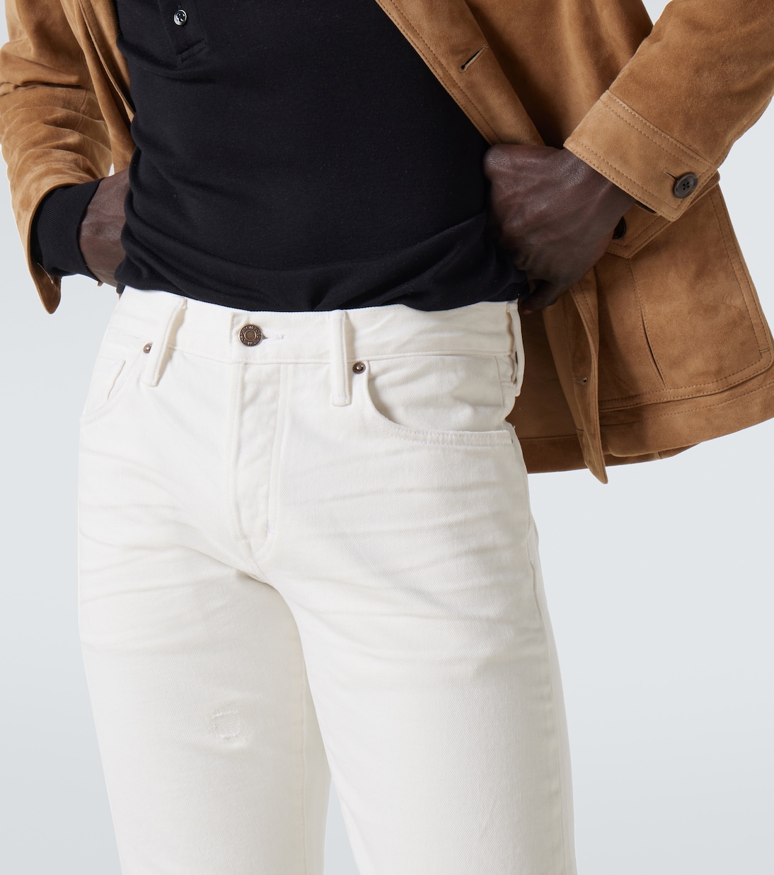 Jeans slim con efecto desgastado | Tom Ford