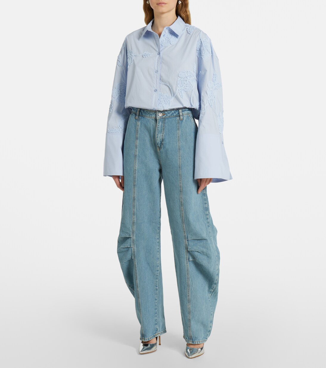 High-Rise Barrel Jeans | Rotate