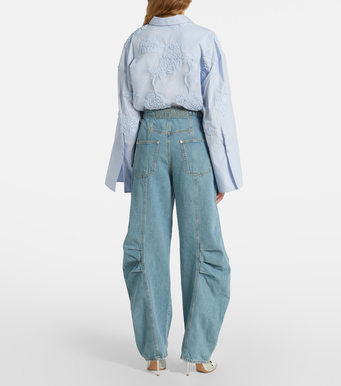 High-Rise Barrel Jeans | Rotate