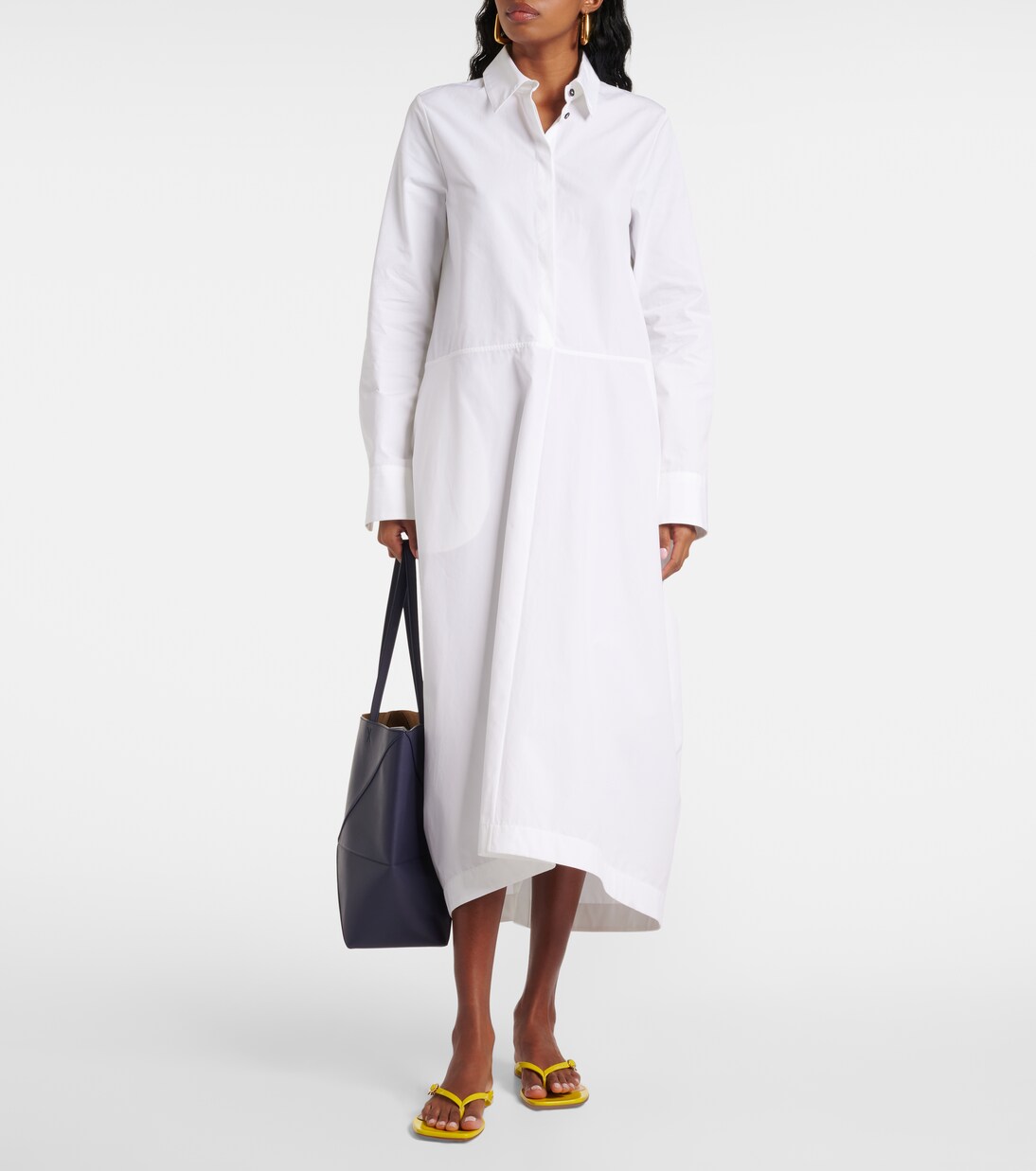 Ribbon patent leather thong sandals | Gianvito Rossi