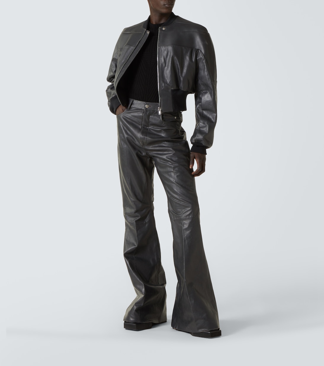 Pantaloni flared Bolan in pelle | Rick Owens