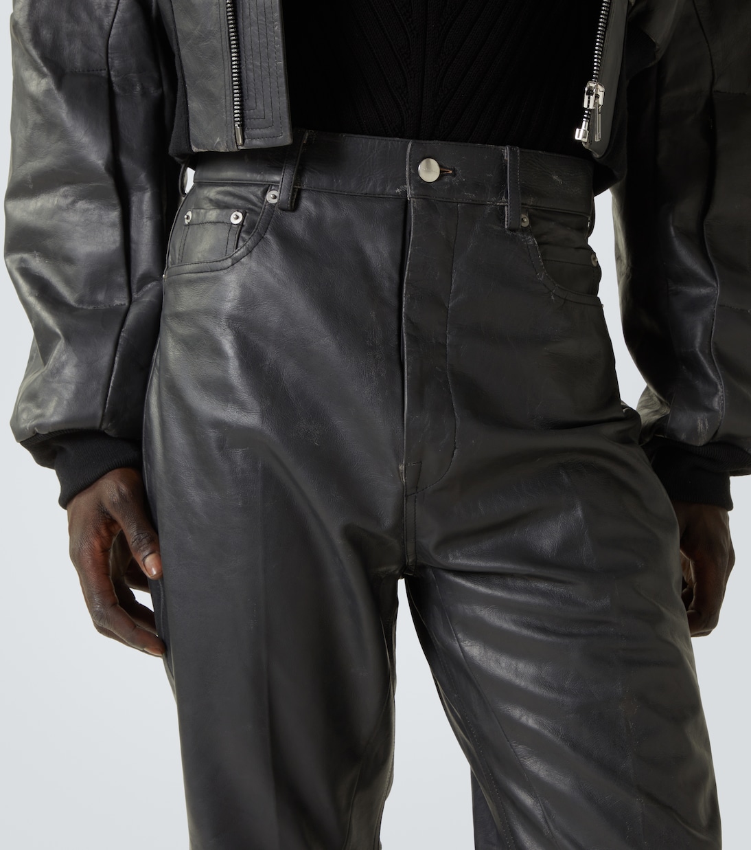 Pantaloni flared Bolan in pelle | Rick Owens