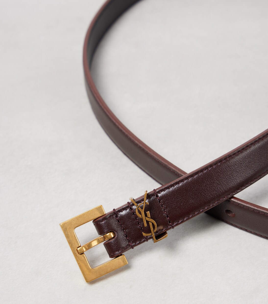 حزام سليم من الجلد Cassandre | Saint Laurent