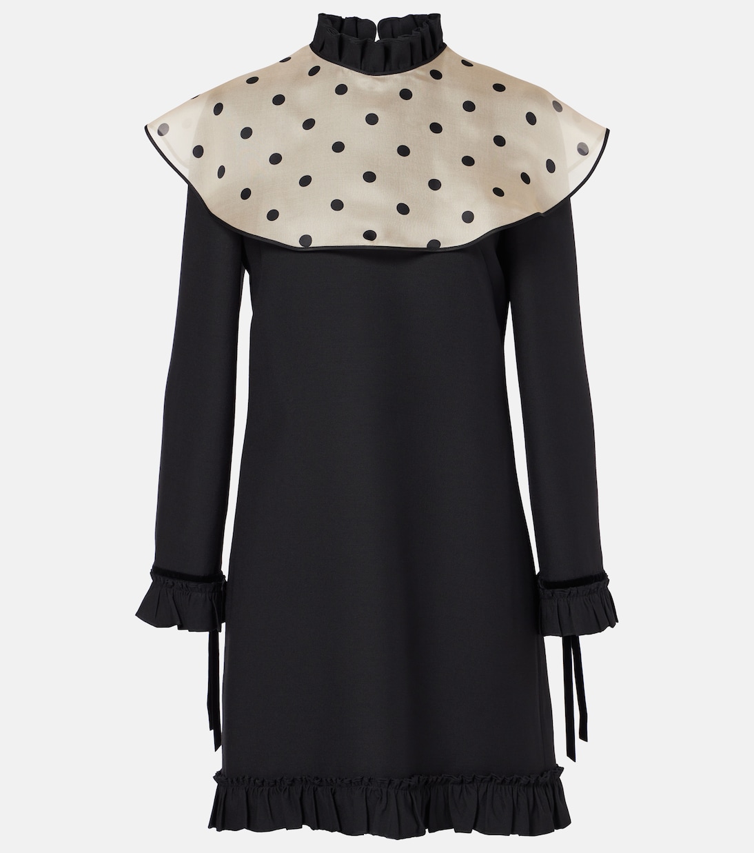 Crepe Couture polka-dot minidress | Valentino