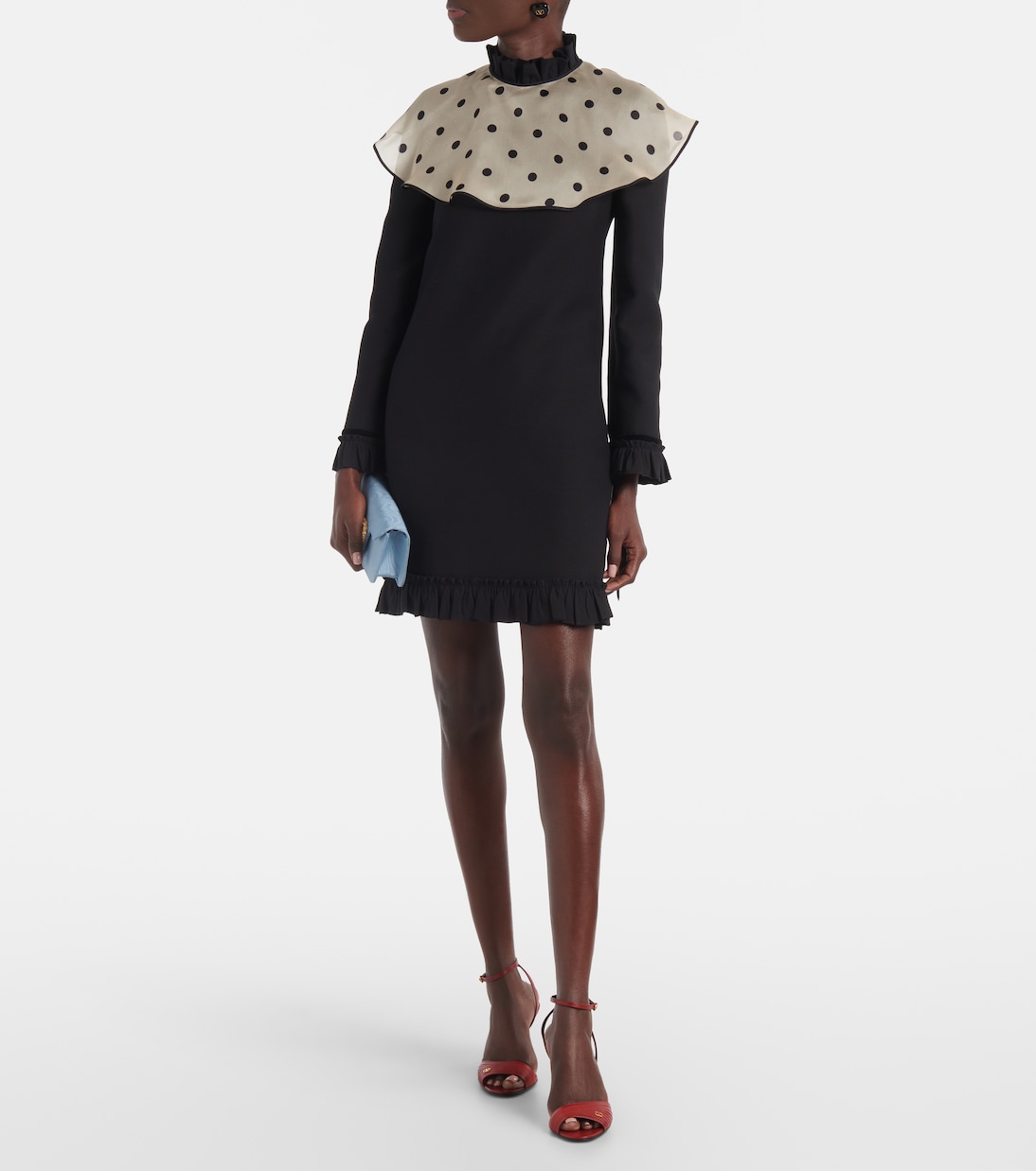 Crepe Couture polka-dot minidress | Valentino
