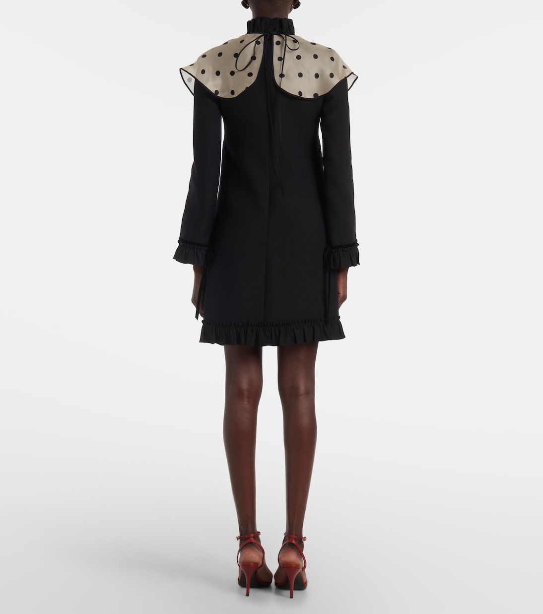 Crepe Couture polka-dot minidress | Valentino