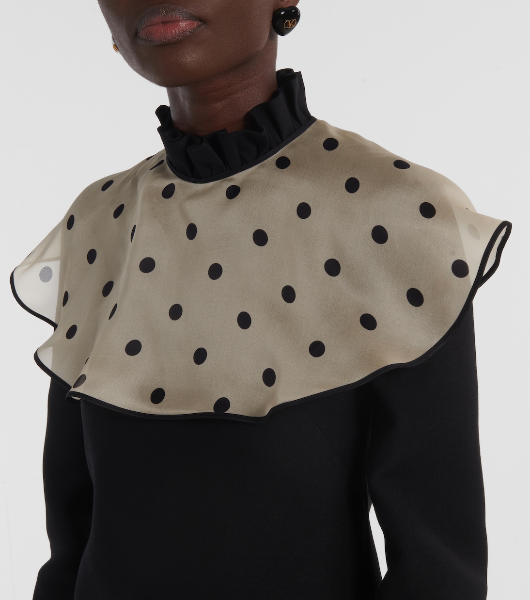 Crepe Couture polka-dot minidress | Valentino