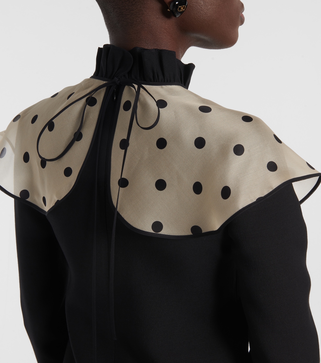 Crepe Couture polka-dot minidress | Valentino