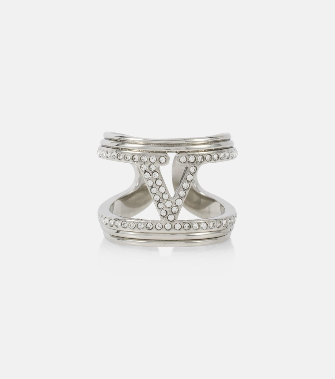 Anillo VLogo con cristales | Valentino