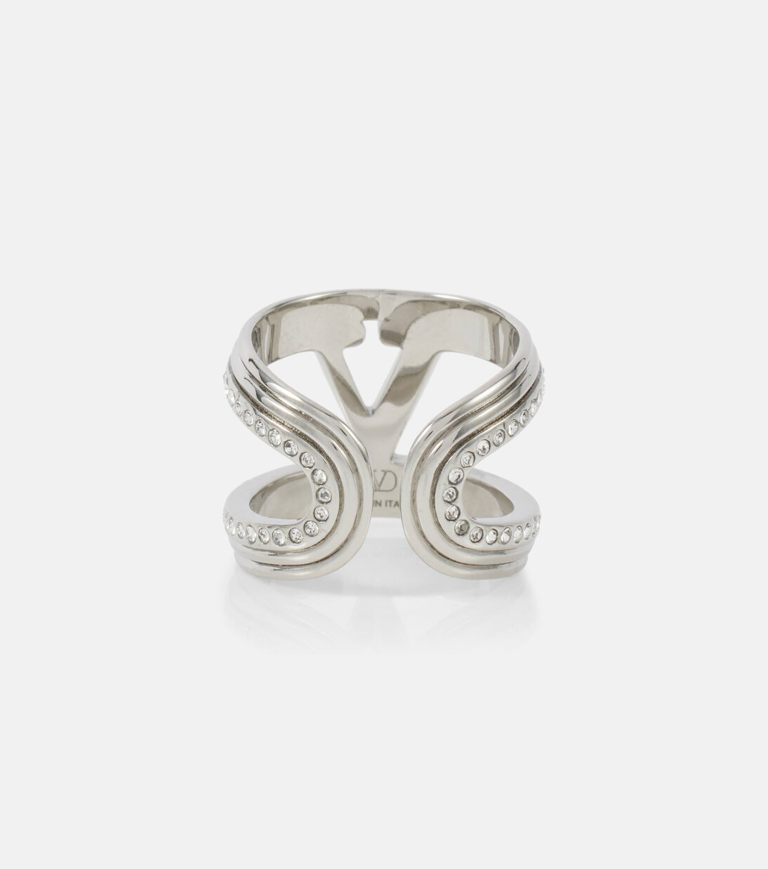 Anillo VLogo con cristales | Valentino