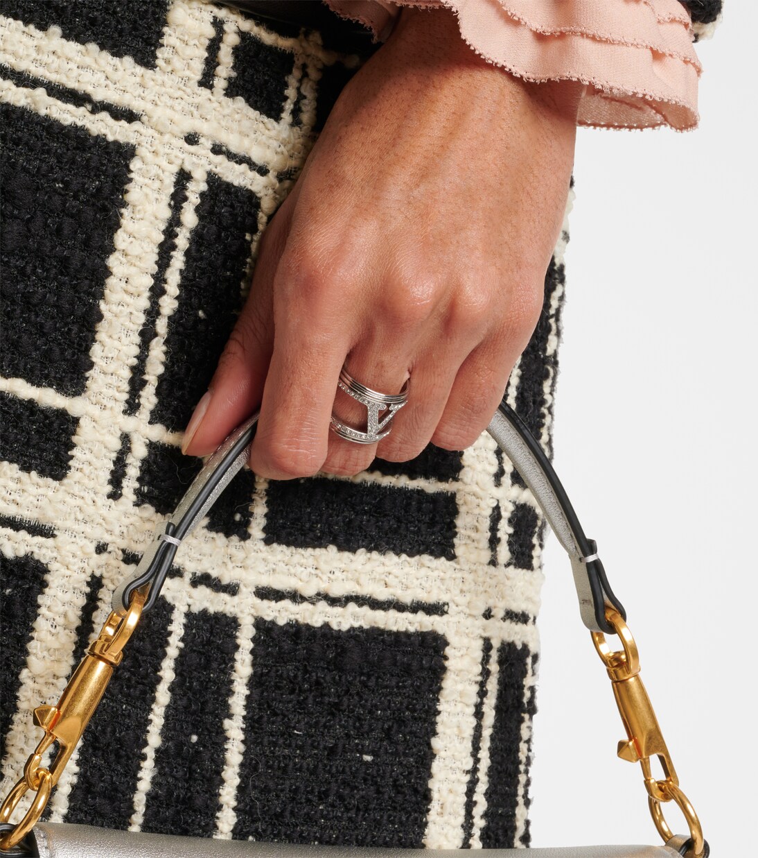 Anillo VLogo con cristales | Valentino