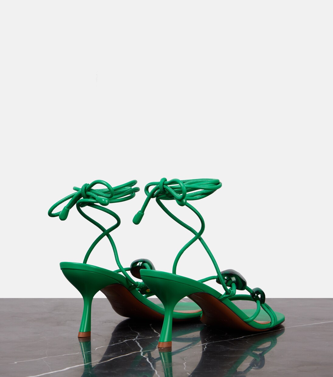 Gleam 65 embellished leather sandals | Zimmermann