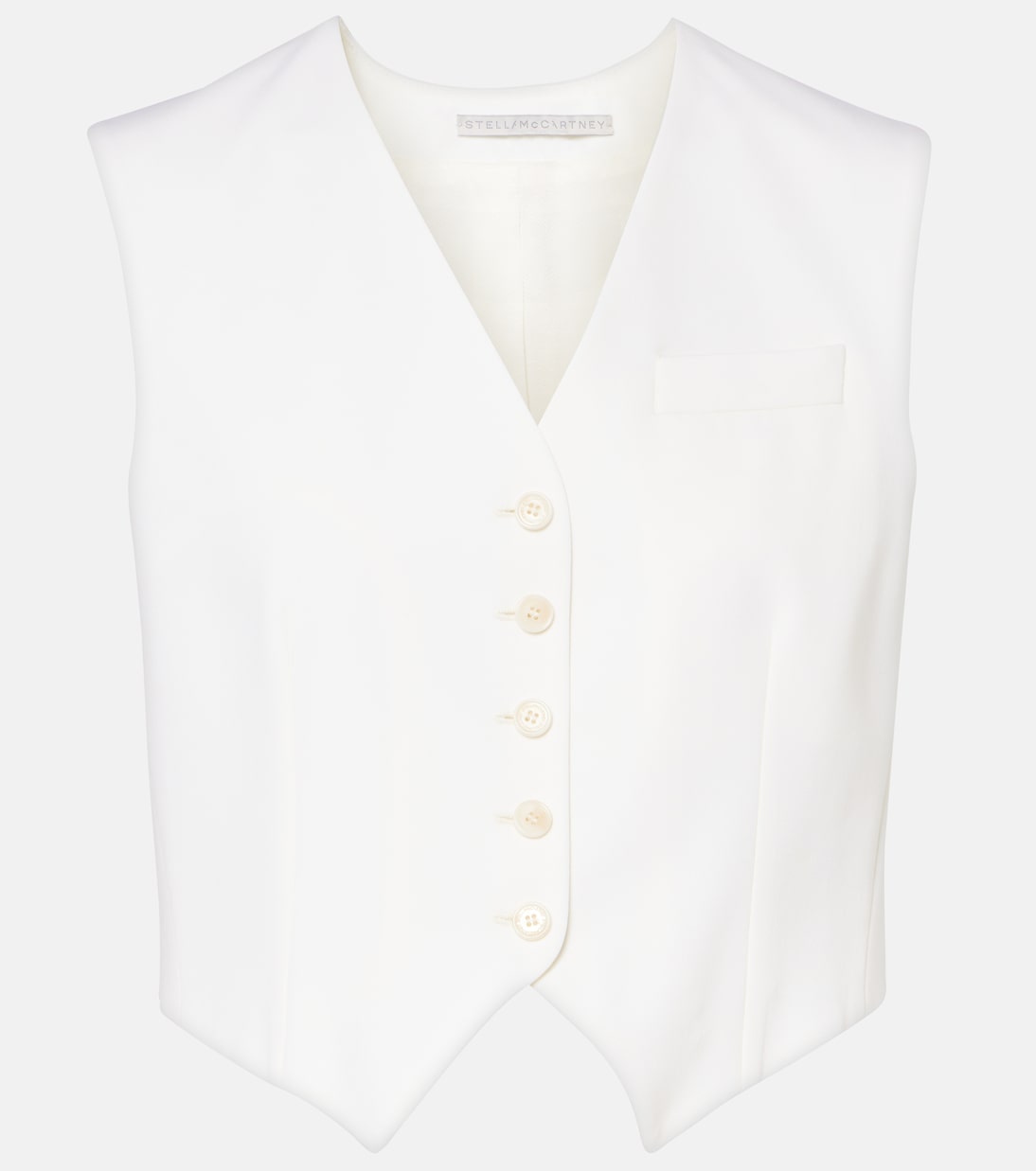 Cropped wool vest | Stella McCartney