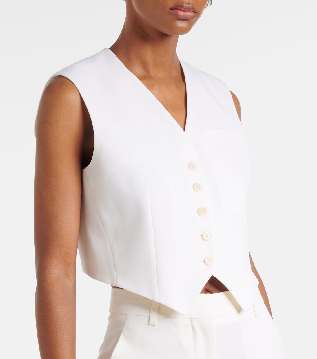 Cropped wool vest | Stella McCartney