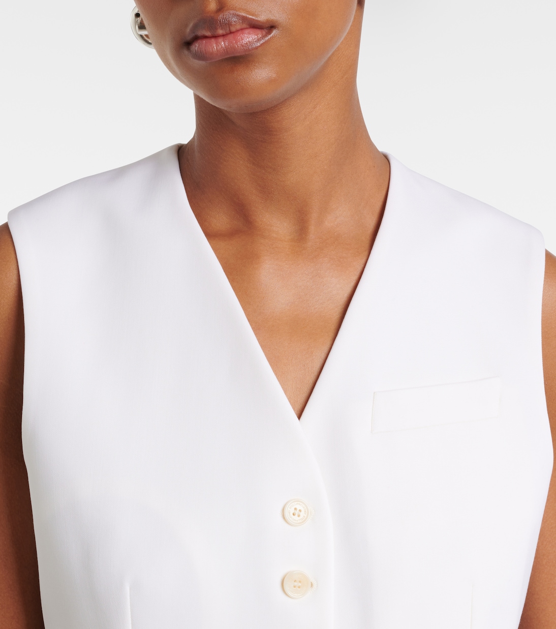Cropped wool vest | Stella McCartney