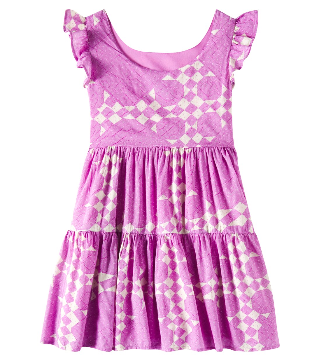 Printed tiered cotton-blend dress | Scotch & Soda Kids