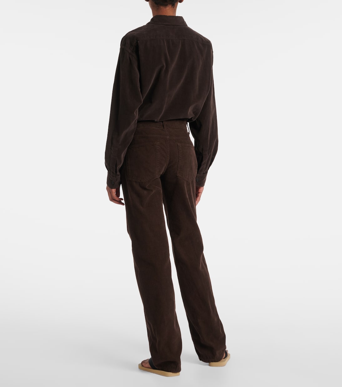 Carlyl cotton corduroy straight pants | The Row