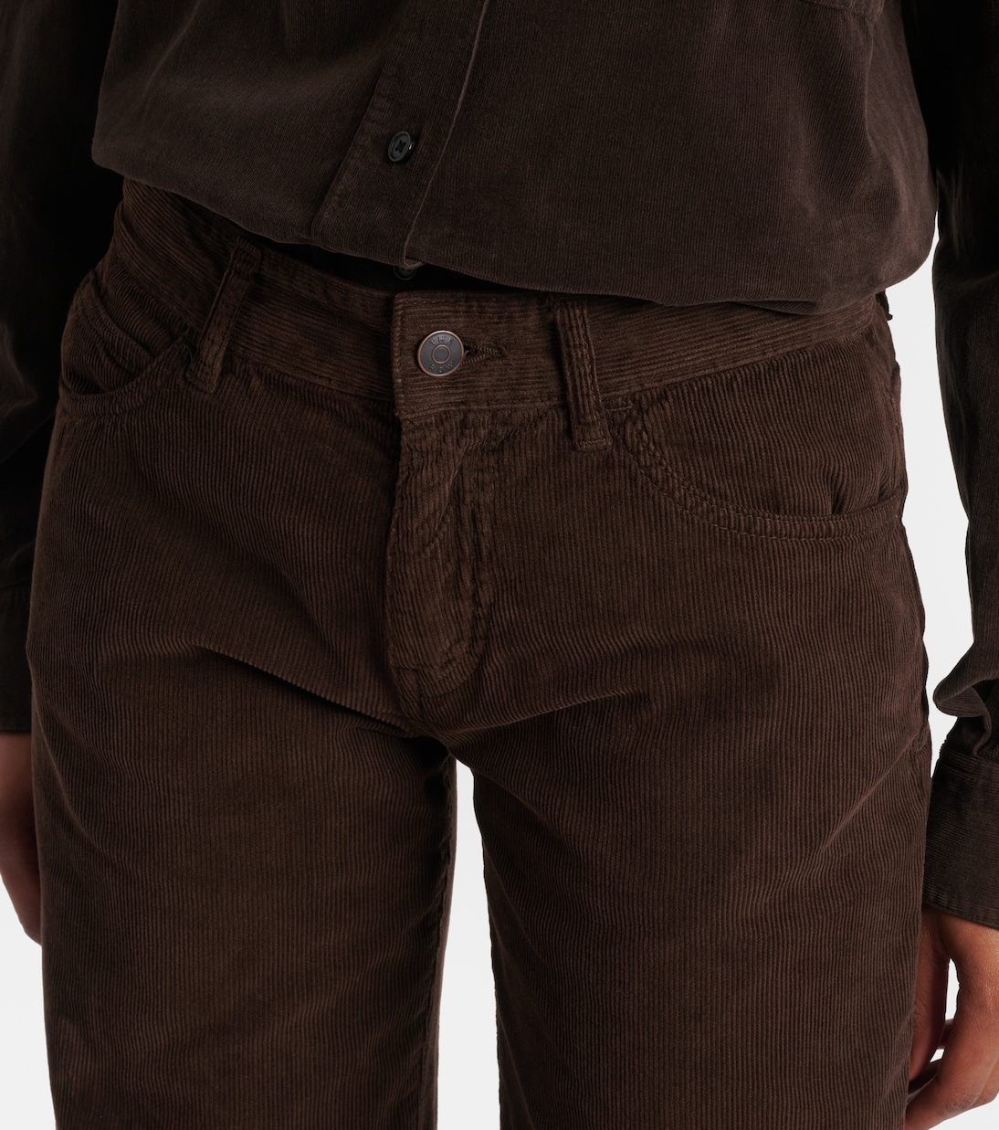 Carlyl cotton corduroy straight pants | The Row