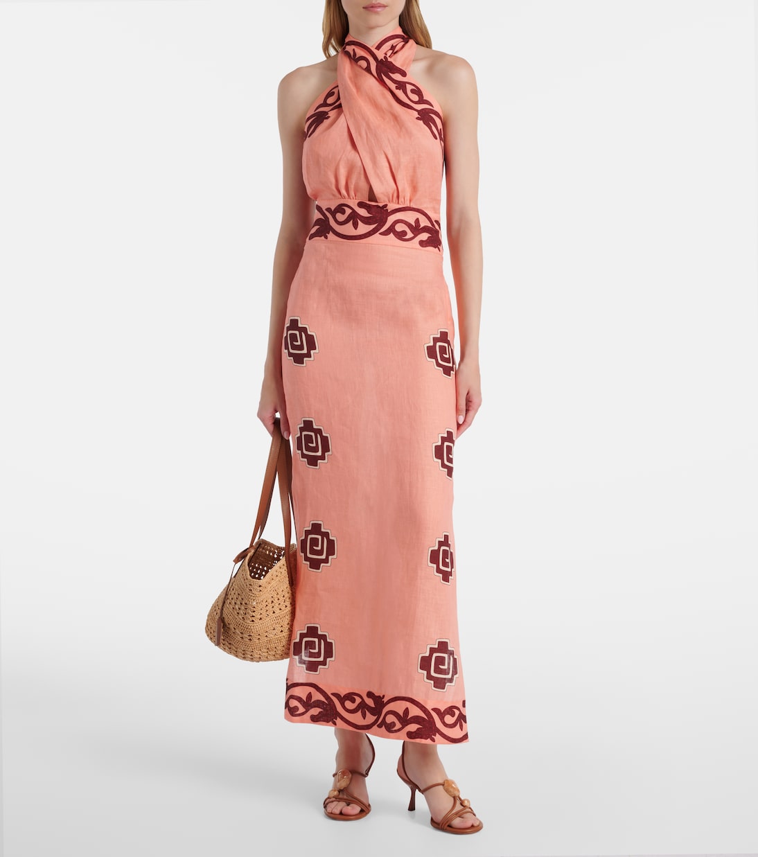 Energetic Patterns linen maxi dress | Johanna Ortiz