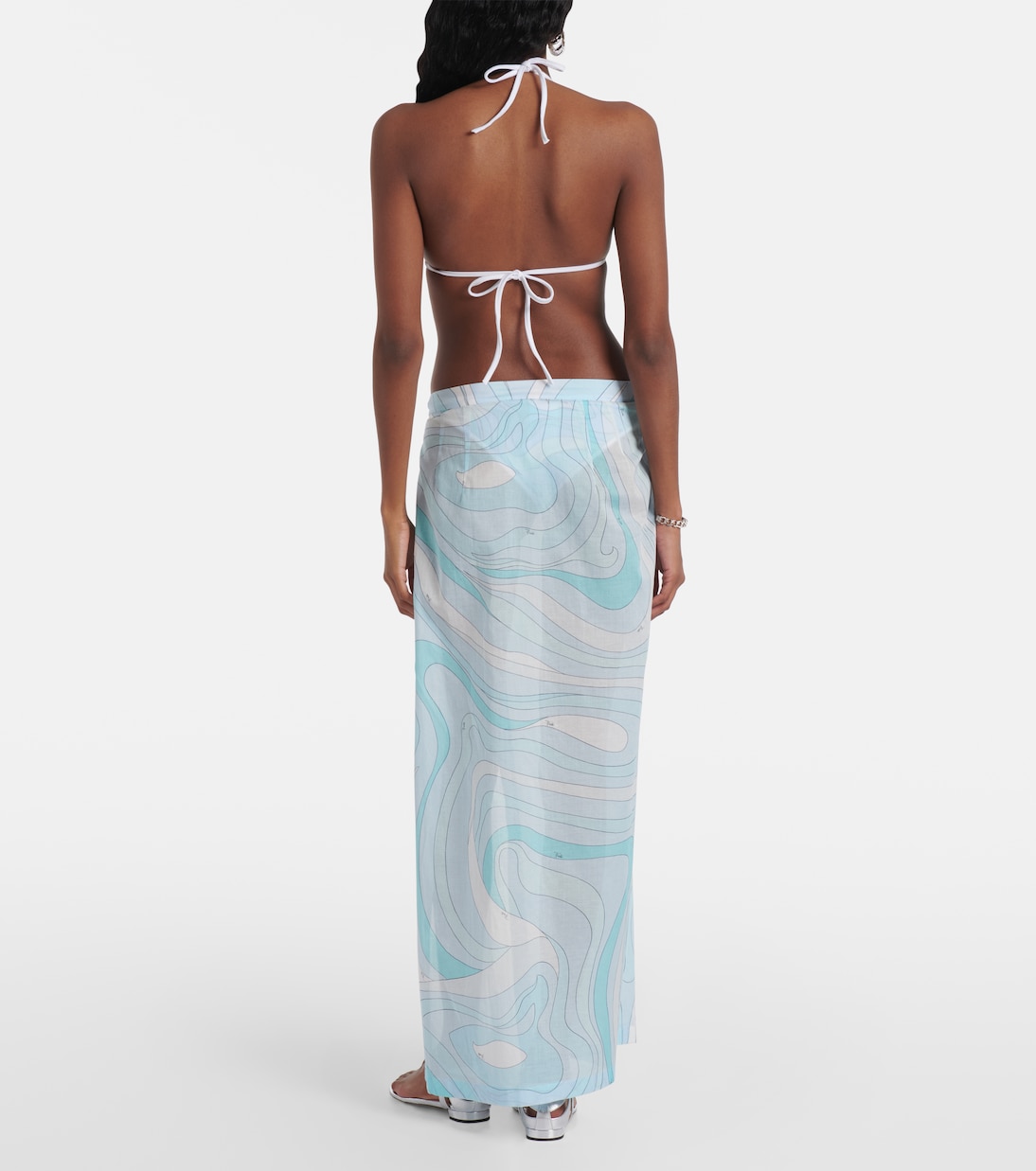 Marmo cotton muslin beach cover-up | Pucci