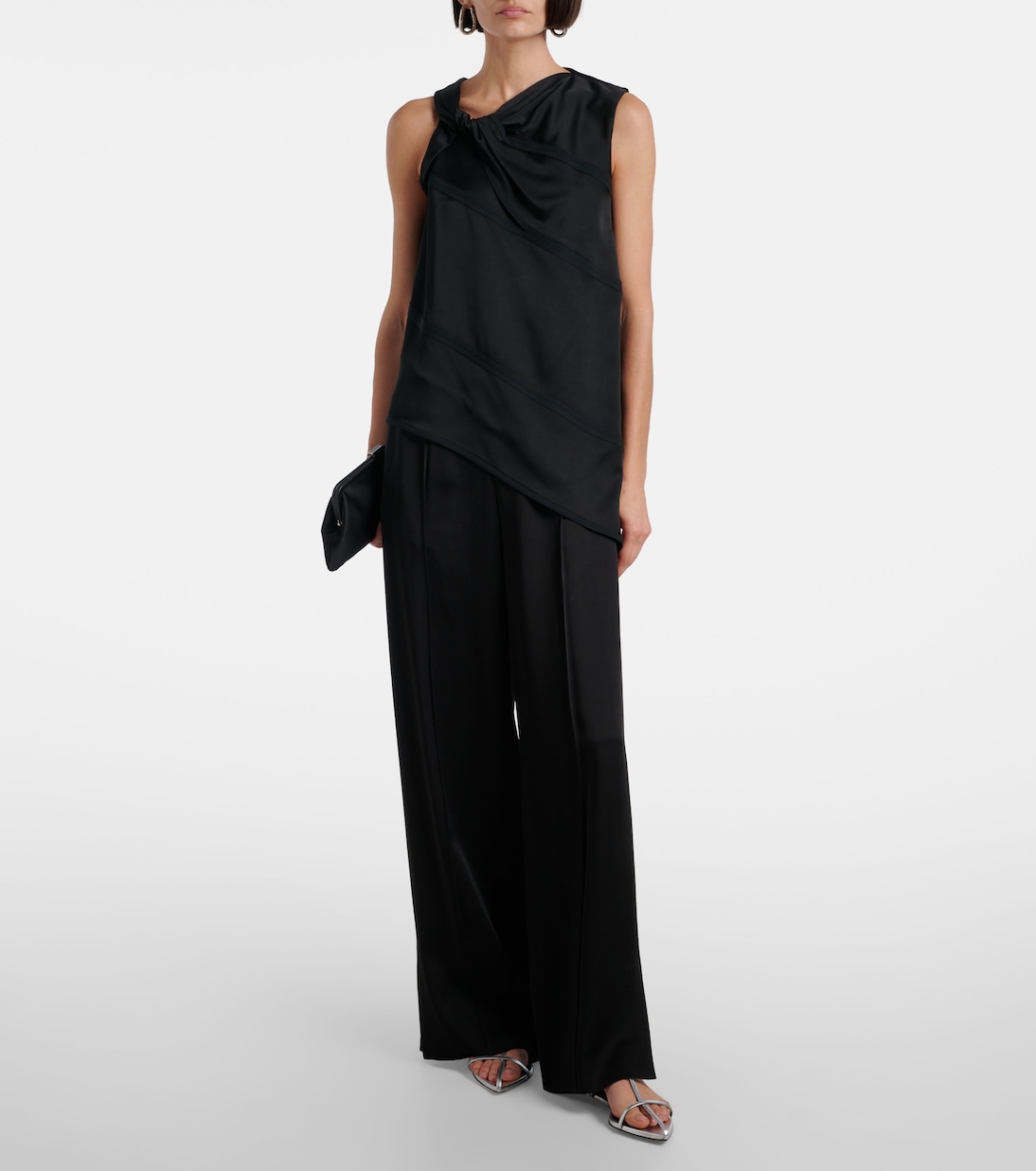 Metallic leather sandals | Jil Sander