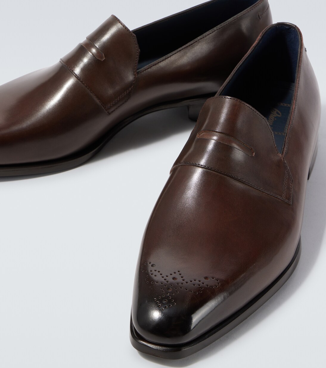 Leather penny loafers | Brioni