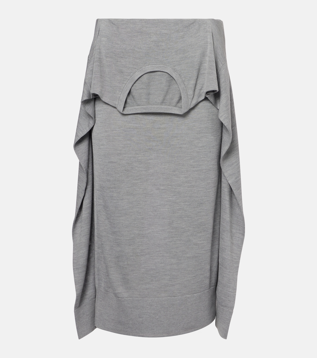 Midirock aus Seiden-Jersey | Acne Studios