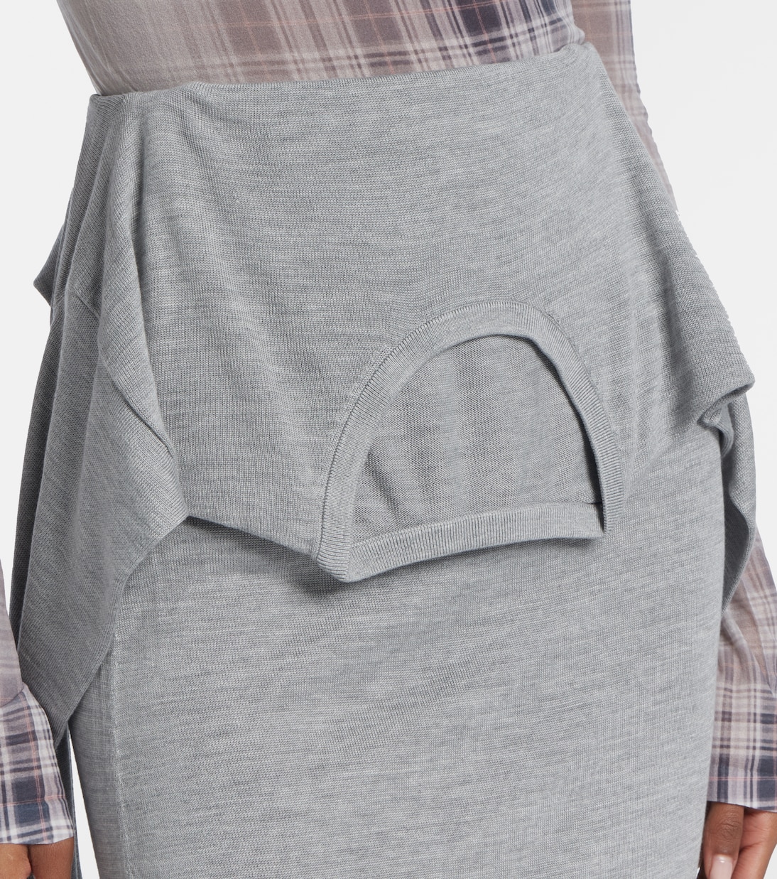 Midirock aus Seiden-Jersey | Acne Studios