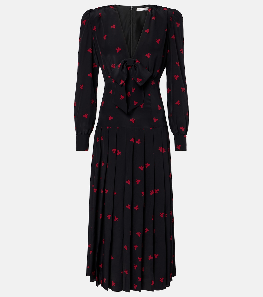 Bedrucktes Midikleid aus Seide | Alessandra Rich