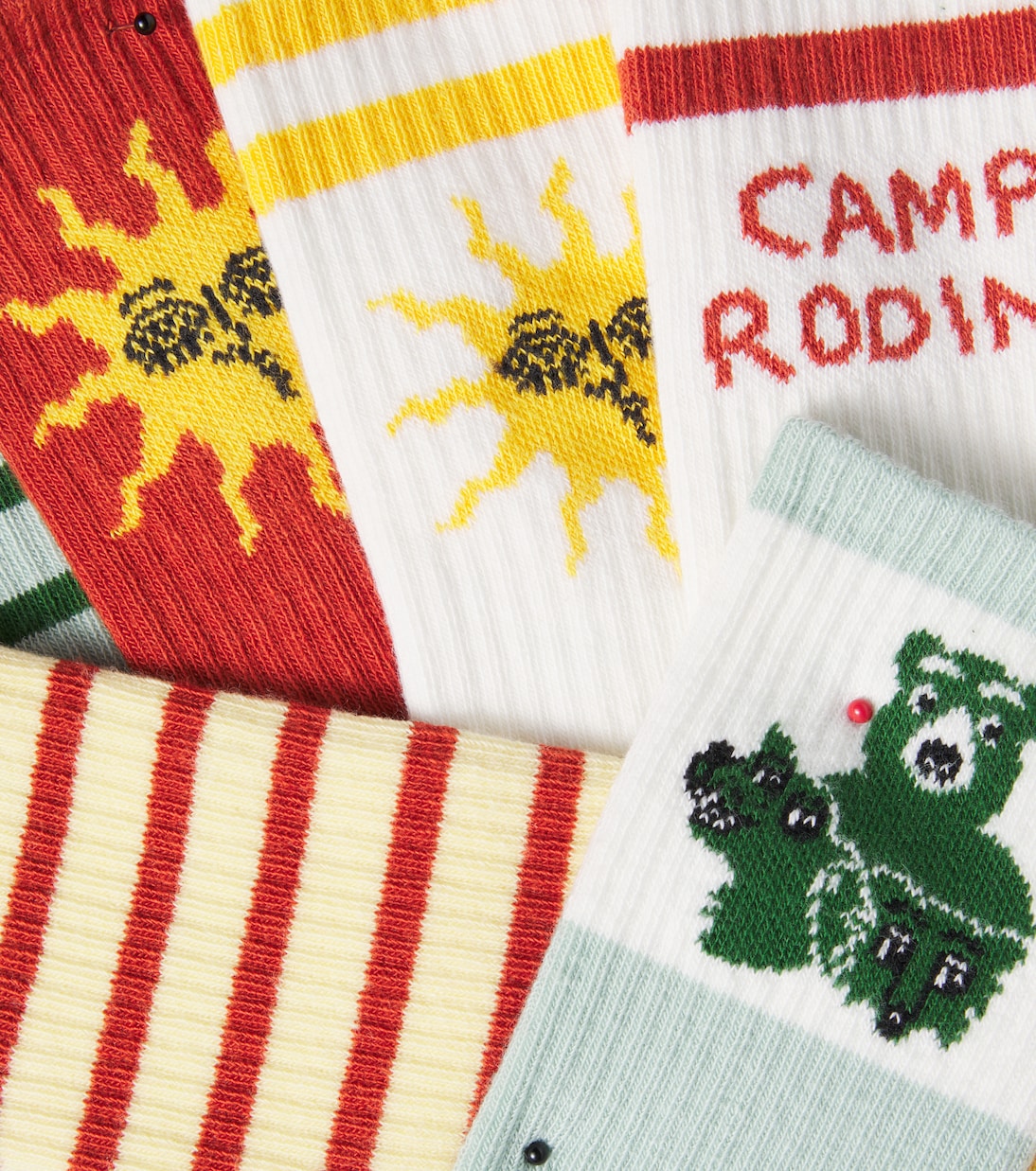 Set of 6 printed cotton-blend socks | Mini Rodini