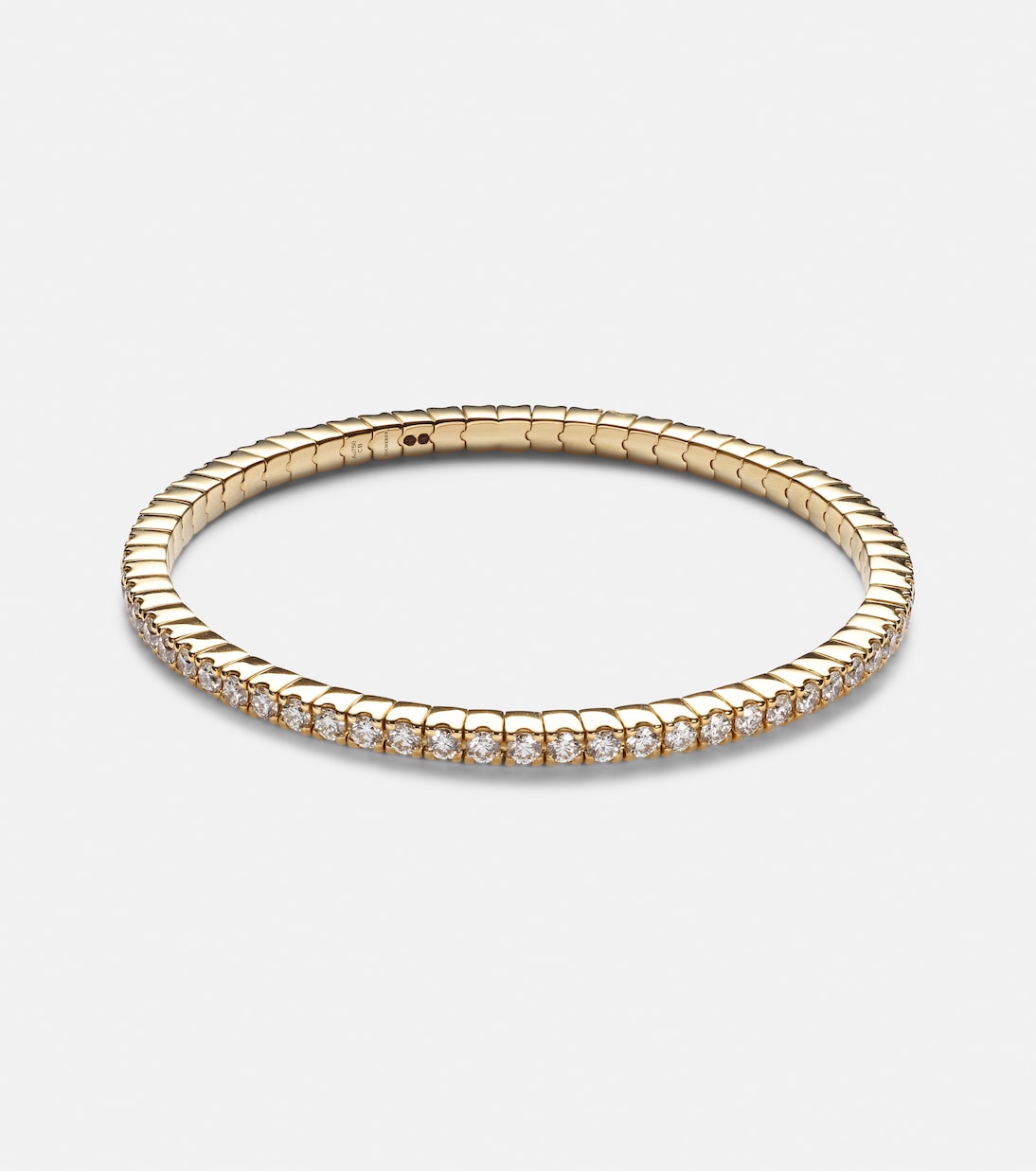 Stretchy 18kt gold tennis bracelet with diamonds | Bucherer Fine Jewellery