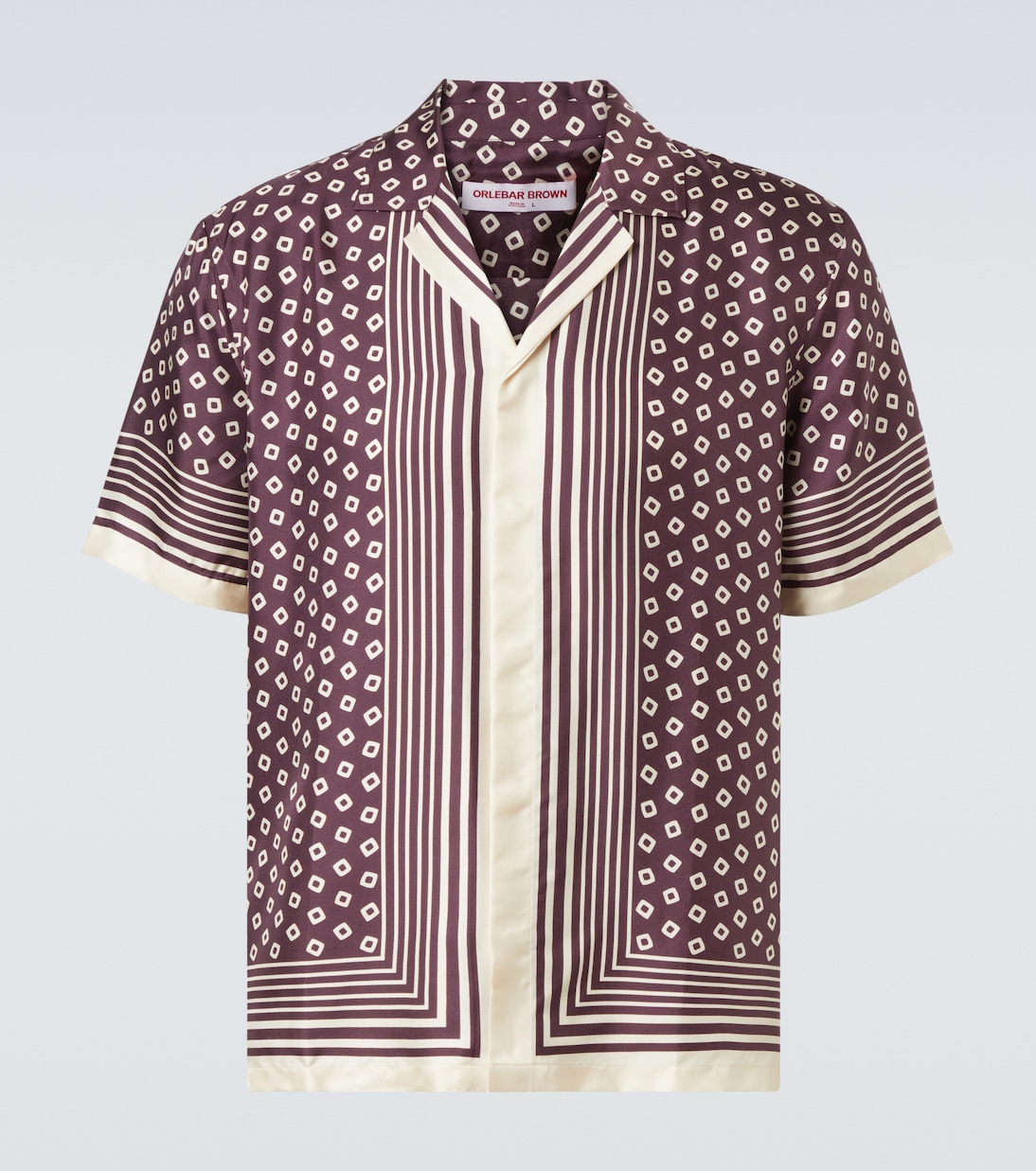 Camisa Maitan de seda estampada | Orlebar Brown