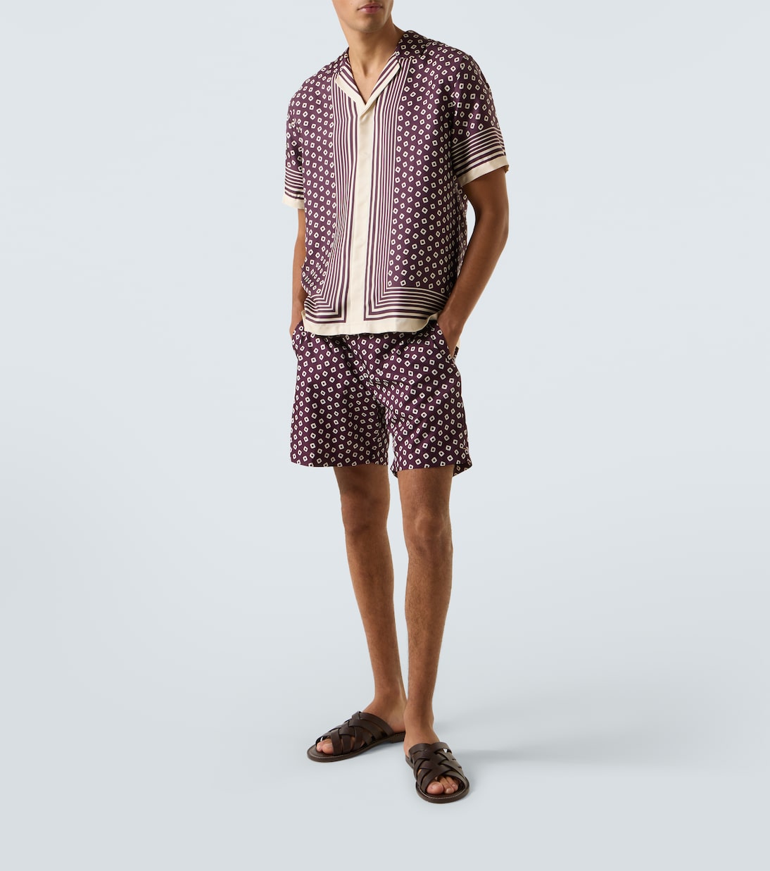 Camisa Maitan de seda estampada | Orlebar Brown