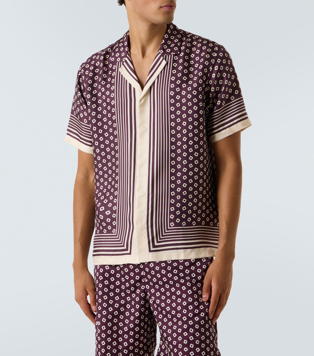 Camisa Maitan de seda estampada | Orlebar Brown