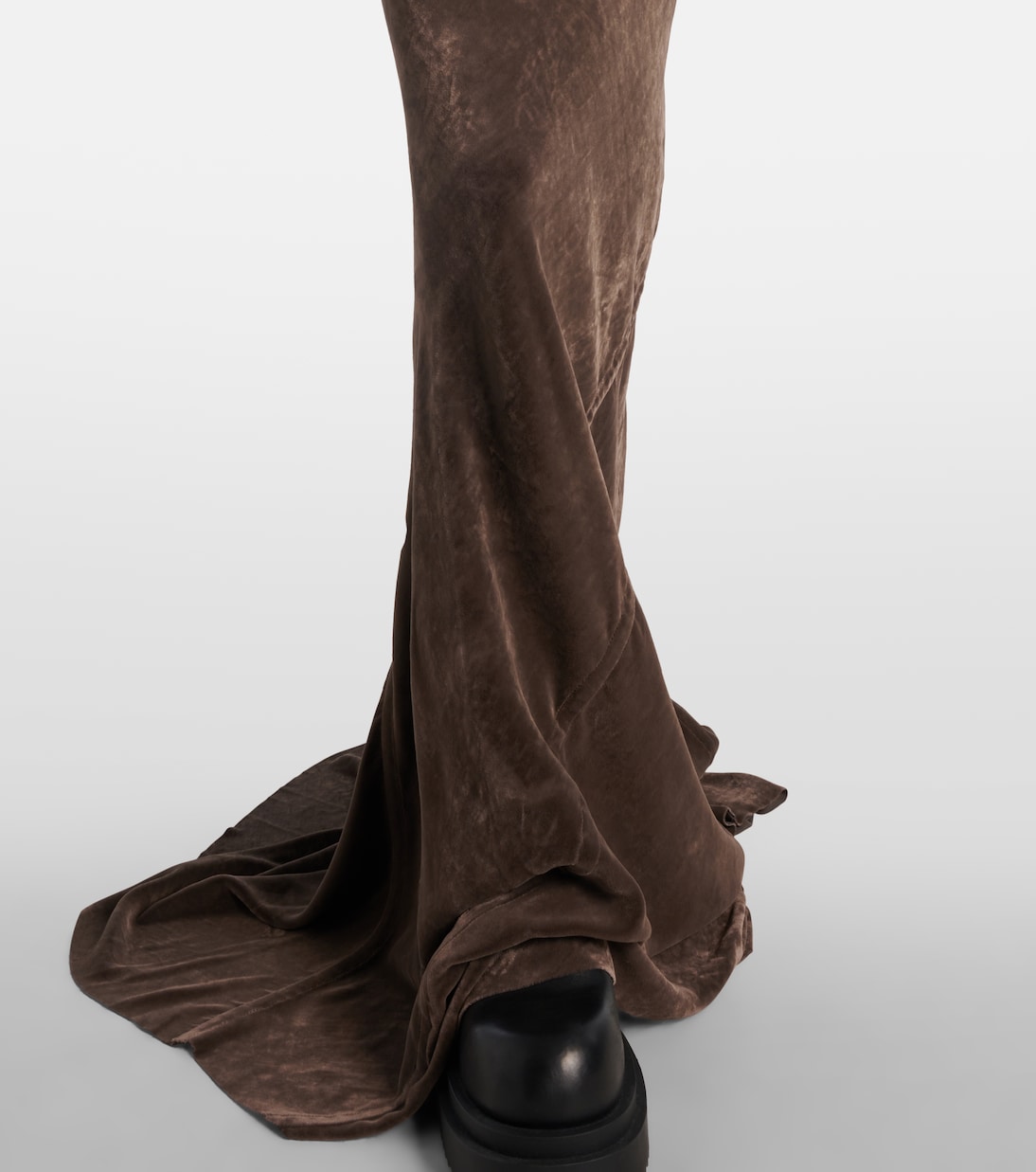 Maxirock Coda aus Samt | Rick Owens