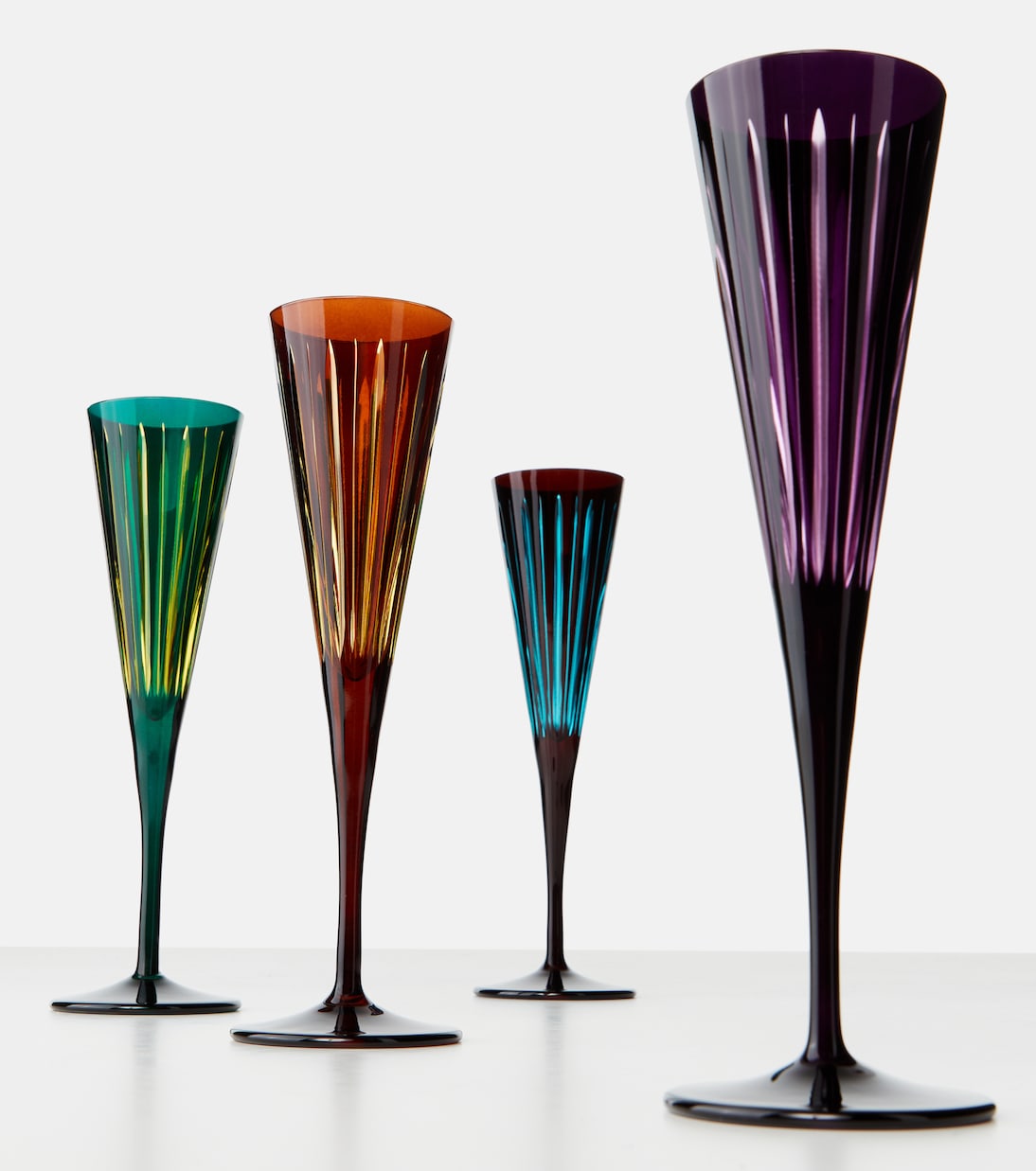 Prism set of 4 champagne flutes | L'Objet