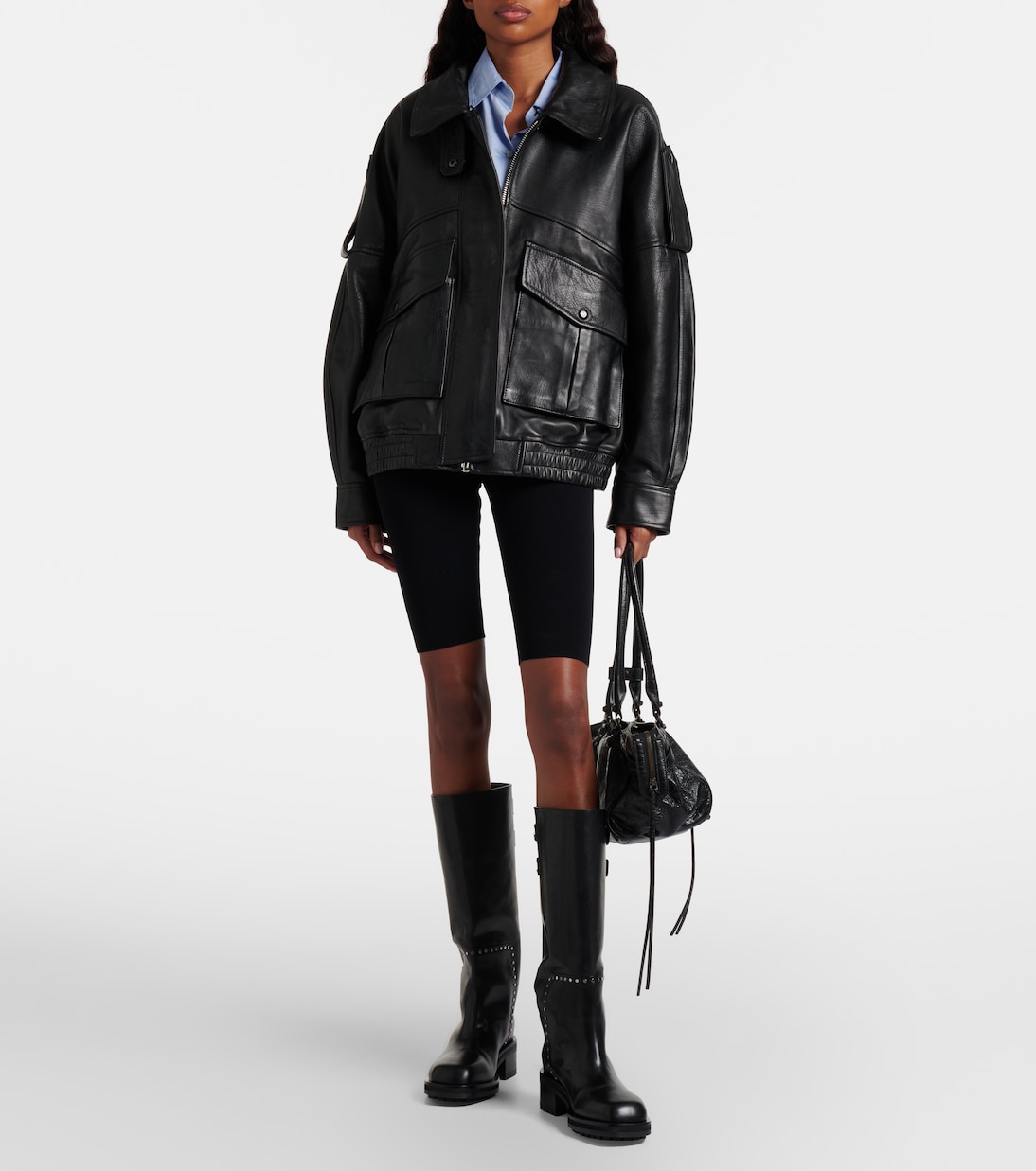 Brooklyn leather biker boots | Jimmy Choo