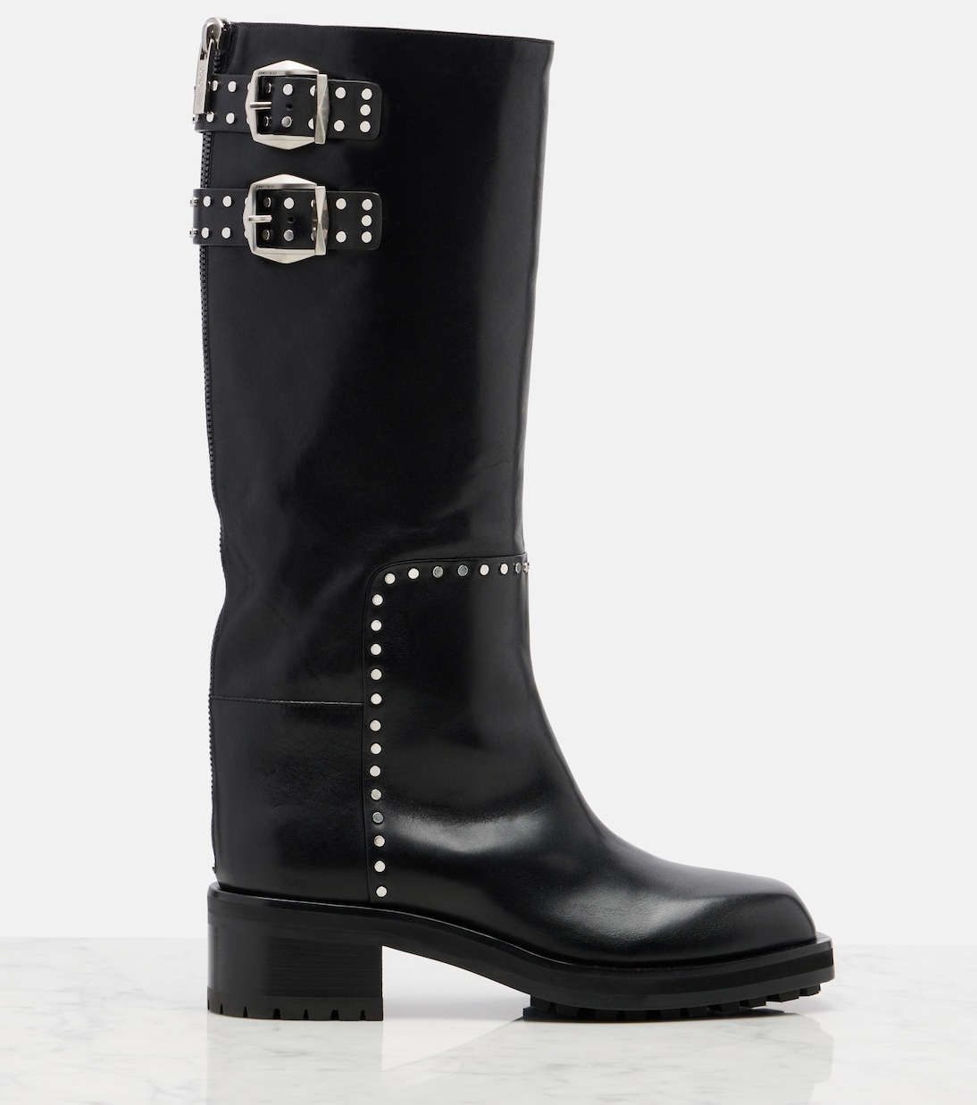 Brooklyn leather biker boots | Jimmy Choo