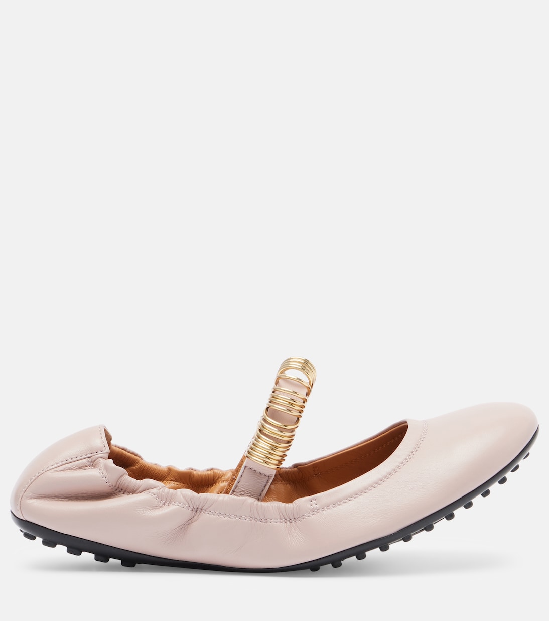 Embellished leather ballet flats | Tod's